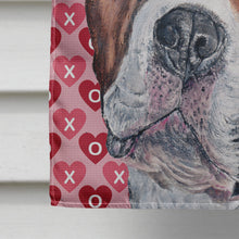 Load image into Gallery viewer, Staffordshire Bull Terrier Staffie Hearts and Love Flag Canvas House Size SC9704CHF