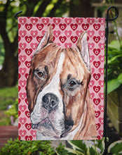 Load image into Gallery viewer, Staffordshire Bull Terrier Staffie Hearts and Love Garden Flag – Decorative Outdoor Yard Flag SC9704GF