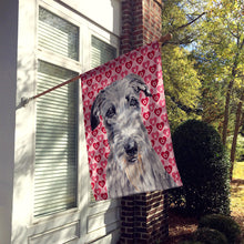 Load image into Gallery viewer, Scottish Deerhound Hearts and Love Flag Canvas House Size SC9706CHF