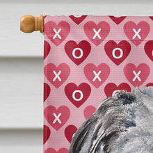Load image into Gallery viewer, Scottish Deerhound Hearts and Love Flag Canvas House Size SC9706CHF