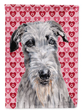 Load image into Gallery viewer, Scottish Deerhound Hearts and Love Flag Canvas House Size SC9706CHF