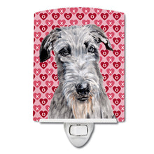Load image into Gallery viewer, Scottish Deerhound Hearts and Love Ceramic Night Light SC9706CNL