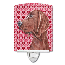Load image into Gallery viewer, Redbone Coonhound Hearts and Love Ceramic Night Light SC9707CNL