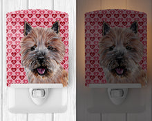 Load image into Gallery viewer, Norwich Terrier Hearts and Love Ceramic Night Light SC9710CNL