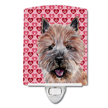 Load image into Gallery viewer, Norwich Terrier Hearts and Love Ceramic Night Light SC9710CNL
