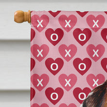Load image into Gallery viewer, Norfolk Terrier Puppy Hearts and Love Flag Canvas House Size SC9711CHF
