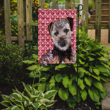 Load image into Gallery viewer, Norfolk Terrier Puppy Hearts and Love Garden Flag - Outdoor Decorative Yard Flag SC9711GF