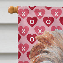 Load image into Gallery viewer, Norfolk Terrier Hearts and Love Flag Canvas House Size SC9712CHF