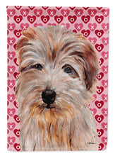 Load image into Gallery viewer, Norfolk Terrier Hearts and Love Garden Flag - Outdoor Decorative Yard Flag SC9712GF