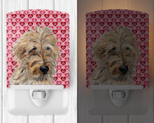 Load image into Gallery viewer, Golden Doodle 2 Hearts and Love Ceramic Night Light SC9715CNL