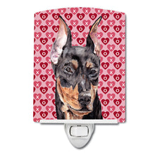 Load image into Gallery viewer, German Pinscher Hearts and Love Ceramic Night Light SC9716CNL