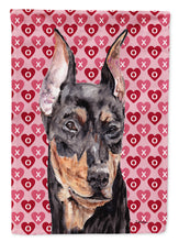 Load image into Gallery viewer, German Pinscher Hearts and Love Garden Flag - Outdoor Decorative Yard Flag