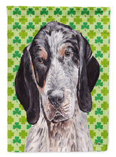 Load image into Gallery viewer, Blue Tick Coonhound Lucky Shamrock St. Patrick's Day Flag Canvas House Size SC9721CHF