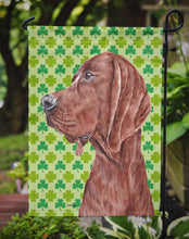 Load image into Gallery viewer, Redbone Coonhound Lucky Shamrock St. Patrick's Day Garden Flag – Decorative Outdoor Yard Flag SC9731GF