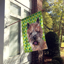 Load image into Gallery viewer, Norwich Terrier Lucky Shamrock St. Patrick's Day Flag Canvas House Size SC9734CHF