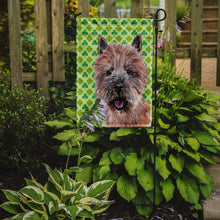 Load image into Gallery viewer, Norwich Terrier Lucky Shamrock St. Patrick's Day Garden Flag - Outdoor Decorative Yard Flag