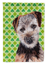 Load image into Gallery viewer, Norfolk Terrier Puppy Lucky Shamrock St. Patrick's Day Garden Flag - Outdoor Decorative Yard Flag