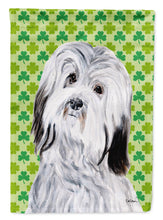 Load image into Gallery viewer, Havanese Lucky Shamrock St. Patrick's Day Flag Canvas House Size SC9737CHF