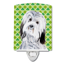 Load image into Gallery viewer, Havanese Lucky Shamrock St. Patrick's Day Ceramic Night Light SC9737CNL