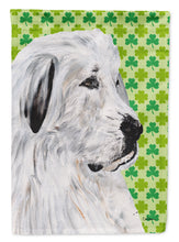 Load image into Gallery viewer, Great Pyrenees Lucky Shamrock St. Patrick's Day Garden Flag – Decorative Outdoor Yard Flag SC9738GF