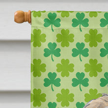 Load image into Gallery viewer, Golden Doodle 2 Lucky Shamrock St. Patrick's Day Flag Canvas House Size SC9739CHF