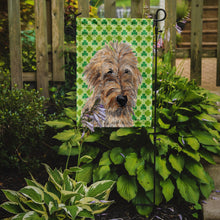 Load image into Gallery viewer, Golden Doodle 2 Lucky Shamrock St. Patrick's Day Garden Flag - Outdoor Decorative Yard Flag SC9739GF