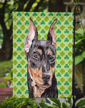 Load image into Gallery viewer, German Pinscher Lucky Shamrock St. Patrick's Day Garden Flag - Outdoor Decorative Yard Flag SC9740GF