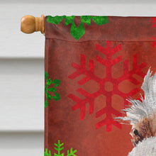 Load image into Gallery viewer, Otterhound Red Snowflakes Holiday Flag Canvas House Size SC9756CHF