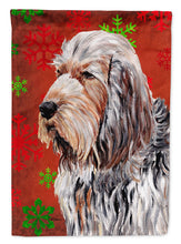 Load image into Gallery viewer, Otterhound Red Snowflakes Holiday Flag Canvas House Size SC9756CHF