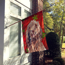Load image into Gallery viewer, Otterhound Red Snowflakes Holiday Flag Canvas House Size SC9757CHF