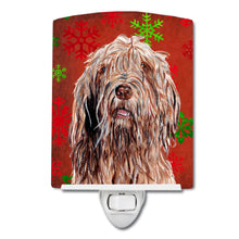 Load image into Gallery viewer, Otterhound Red Snowflakes Holiday Ceramic Night Light SC9757CNL