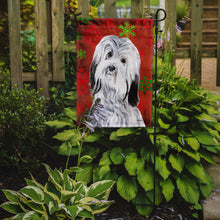 Load image into Gallery viewer, Havanese Red Snowflakes Holiday Garden Flag – Decorative Outdoor Yard Flag SC9761GF