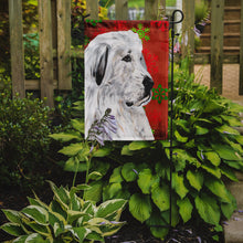 Load image into Gallery viewer, Great Pyrenees Red Snowflakes Holiday Garden Flag – Decorative Outdoor Yard Flag SC9762GF