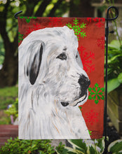 Load image into Gallery viewer, Great Pyrenees Red Snowflakes Holiday Garden Flag – Decorative Outdoor Yard Flag SC9762GF