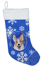 Load image into Gallery viewer, Cardigan Corgi Winter Snowflakes Christmas Stocking SC9768-CS