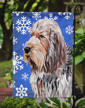 Load image into Gallery viewer, Otterhound Winter Snowflakes Garden Flag – Decorative Outdoor Yard Flag SC9780GF