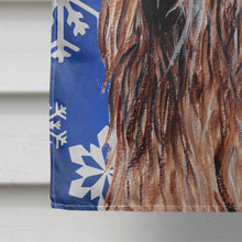 Load image into Gallery viewer, Otterhound Winter Snowflakes Flag Canvas House Size SC9781CHF