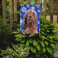 Load image into Gallery viewer, Otterhound Winter Snowflakes Garden Flag - Outdoor Decorative Yard Flag SC9781GF