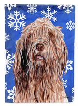 Load image into Gallery viewer, Otterhound Winter Snowflakes Garden Flag - Outdoor Decorative Yard Flag SC9781GF