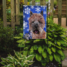 Load image into Gallery viewer, Norwich Terrier Winter Snowflakes Garden Flag – Decorative Outdoor Yard Flag SC9782GF