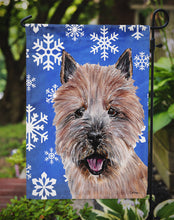 Load image into Gallery viewer, Norwich Terrier Winter Snowflakes Garden Flag – Decorative Outdoor Yard Flag SC9782GF