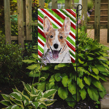 Load image into Gallery viewer, Cardigan Corgi Candy Cane Christmas Garden Flag – Decorative Outdoor Yard Flag SC9792GF