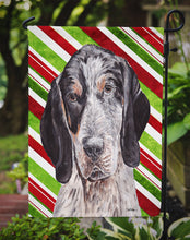 Load image into Gallery viewer, Blue Tick Coonhound Candy Cane Christmas Garden Flag - Outdoor Decorative Yard Flag SC9793GF