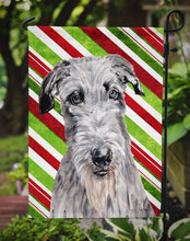 Load image into Gallery viewer, Scottish Deerhound Candy Cane Christmas Garden Flag – Decorative Outdoor Yard Flag SC9802GF