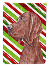 Load image into Gallery viewer, Redbone Coonhound Candy Cane Christmas Garden Flag - Outdoor Decorative Yard Flag SC9803GF