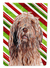 Load image into Gallery viewer, Otterhound Candy Cane Christmas Flag Canvas House Size SC9805CHF