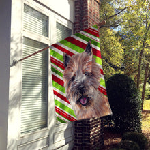 Load image into Gallery viewer, Norwich Terrier Candy Cane Christmas Flag Canvas House Size SC9806CHF