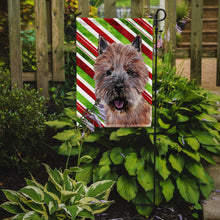 Load image into Gallery viewer, Norwich Terrier Candy Cane Christmas Garden Flag - Outdoor Decorative Yard Flag SC9806GF