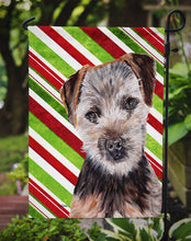 Load image into Gallery viewer, Norfolk Terrier Puppy Candy Cane Christmas Garden Flag – Decorative Outdoor Yard Flag SC9807GF