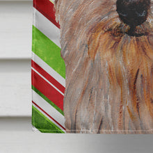 Load image into Gallery viewer, Norfolk Terrier Candy Cane Christmas Flag Canvas House Size SC9808CHF